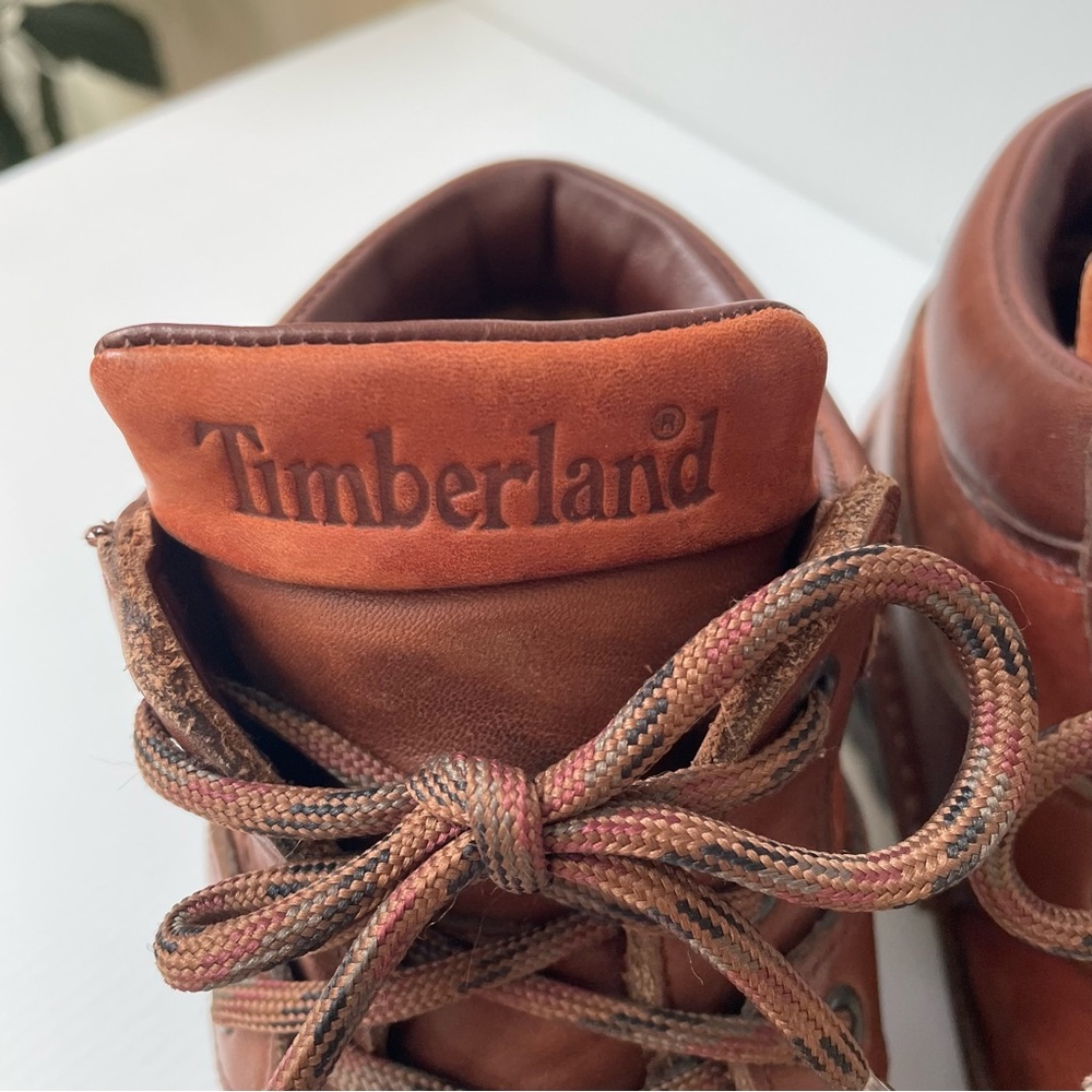 Timberland Leather Moccasin Chukka Brown Boots Women’s Sz 6 Waterproof Gore-tex - Picture 5 of 14